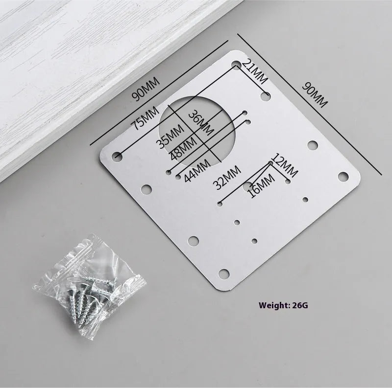 Stainless Steel Cabinet Door Hinge Repair Patch